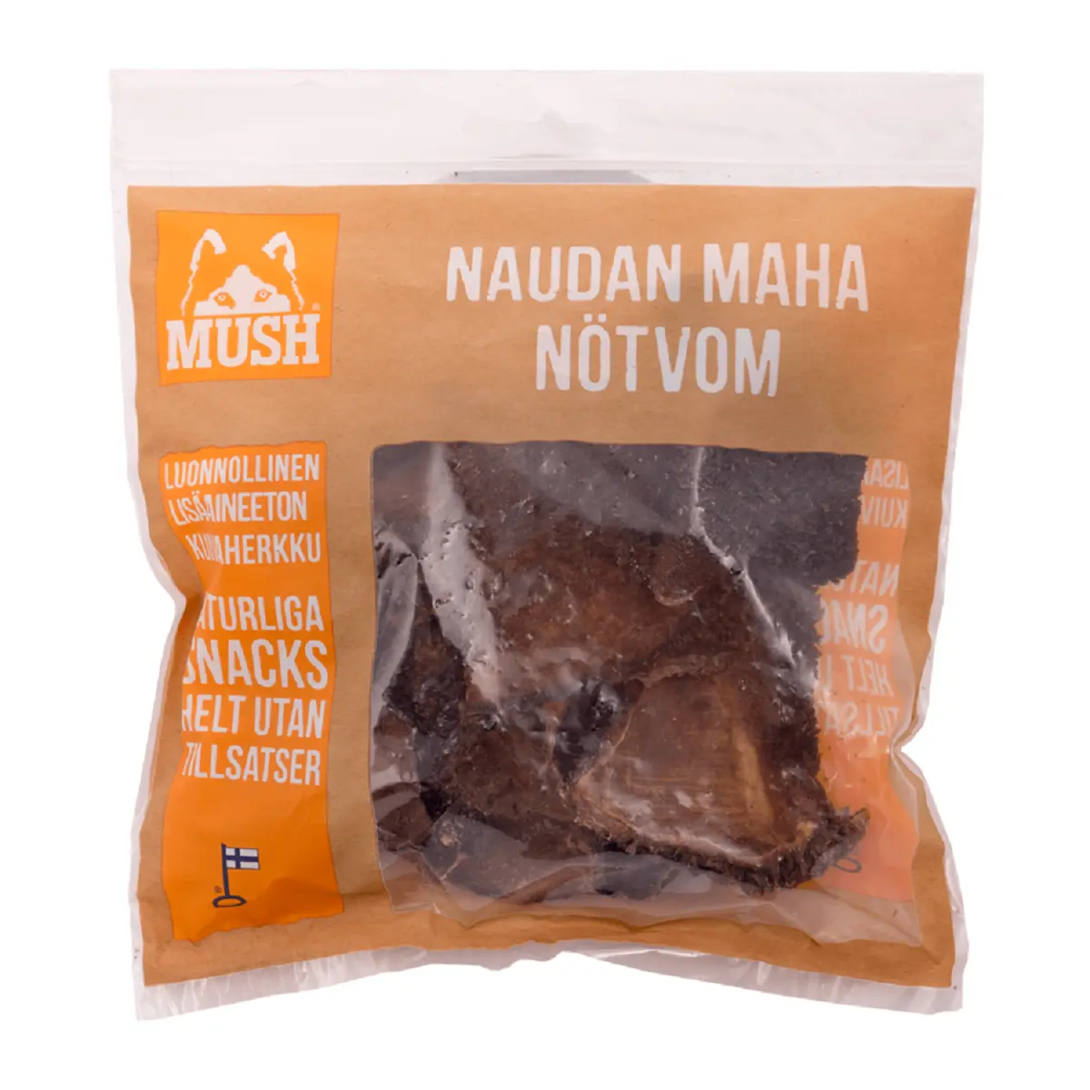 MUSH VAINU Hundesnack Okse Kallun 180 g - naturlige tyggeben
